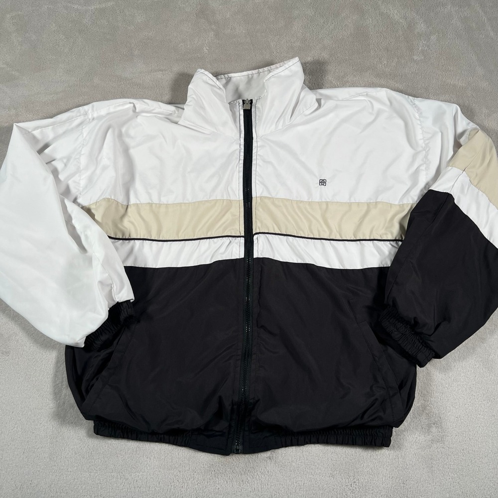 Vintage Givenchy Activewear Windbreaker Jacket Mens Medium Multicolor Colorblock